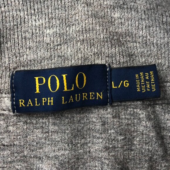 Polo Ralph Lauren Mens Quarter Zip Sweater Large Long Sleeve Pullover Grandpa co - Picture 3 of 7